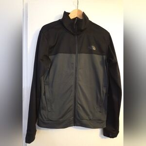 The North Face Black and Gray‎ Performance Jacket with Stand-Up Collar